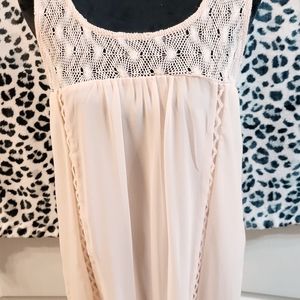 Boutique Sundress with Lace and braided design.